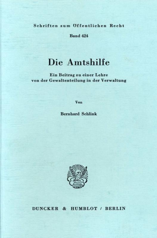 Cover-Bild Die Amtshilfe.