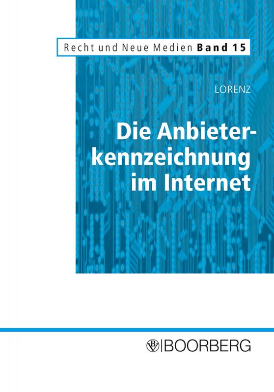 Cover-Bild Die Anbieterkennzeichnung im Internet