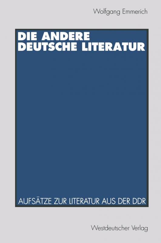 Cover-Bild Die andere deutsche Literatur