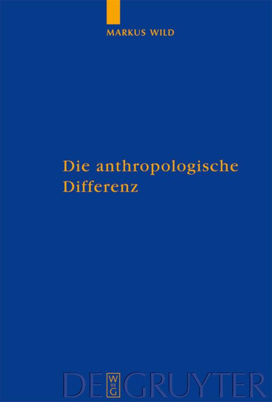 Cover-Bild Die anthropologische Differenz