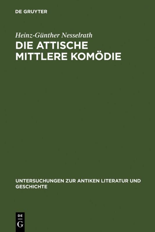 Cover-Bild Die attische Mittlere Komödie