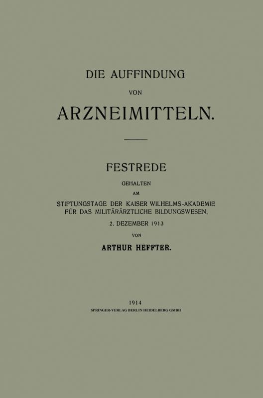 Cover-Bild Die Auffindung von Arzneimitteln