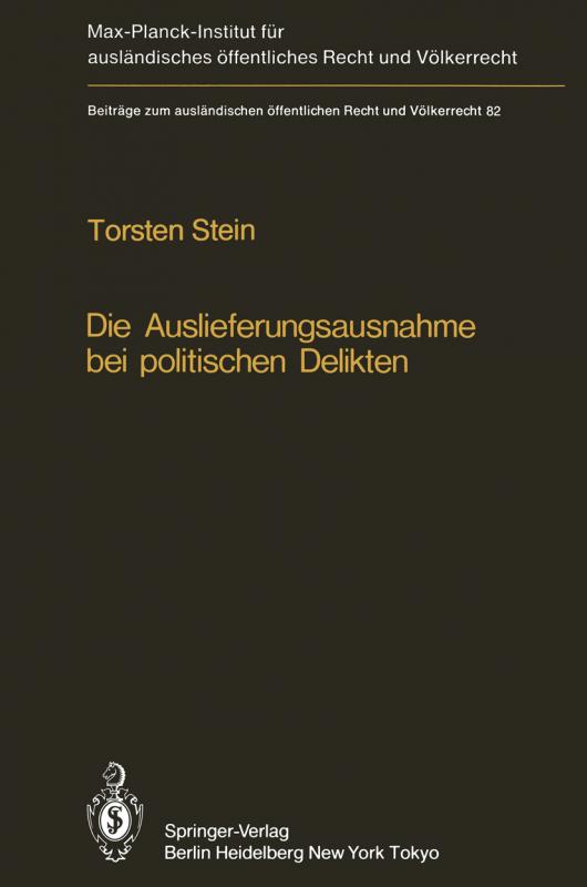 Cover-Bild Die Auslieferungsausnahme bei politischen Delikten