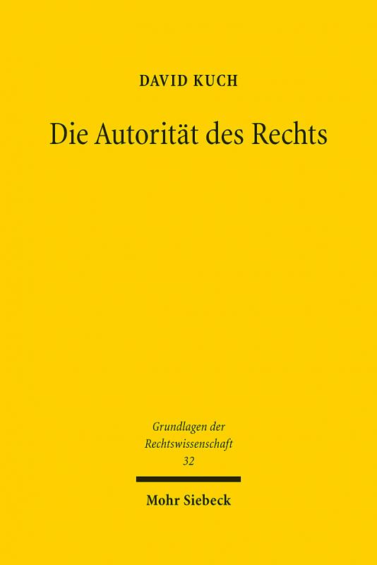 Cover-Bild Die Autorität des Rechts