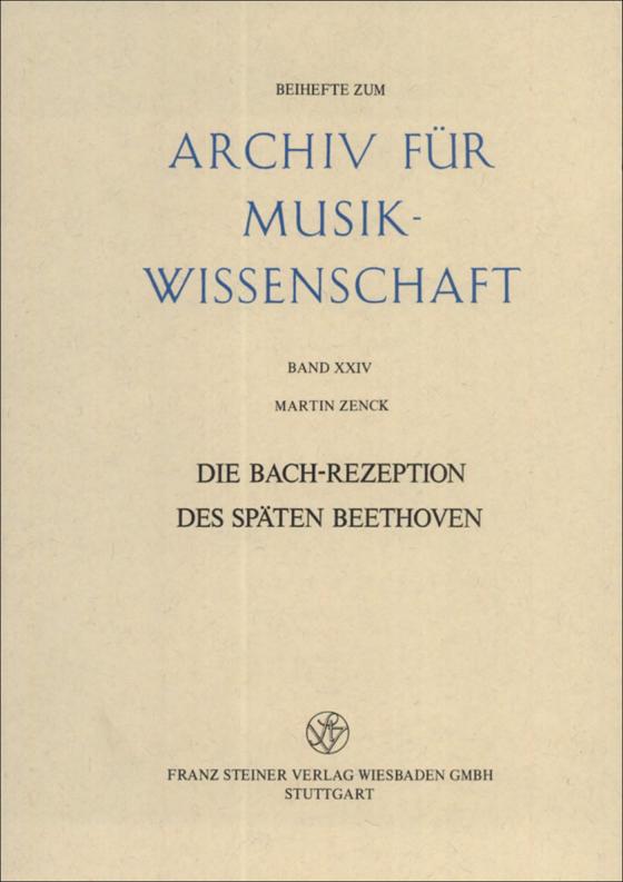 Cover-Bild Die Bach-Rezeption des späten Beethoven