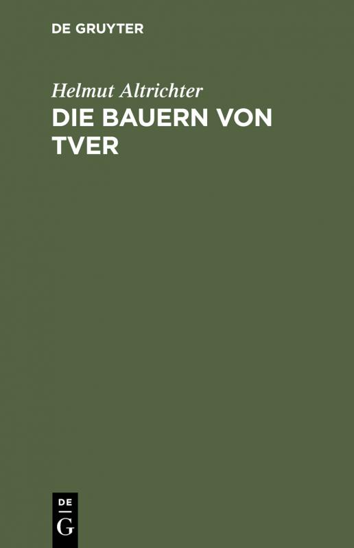 Cover-Bild Die Bauern von Tver