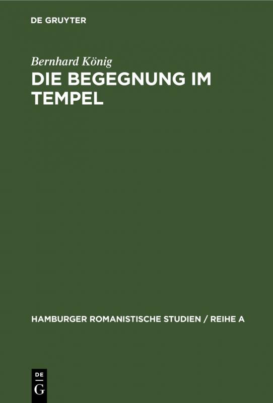 Cover-Bild Die Begegnung im Tempel