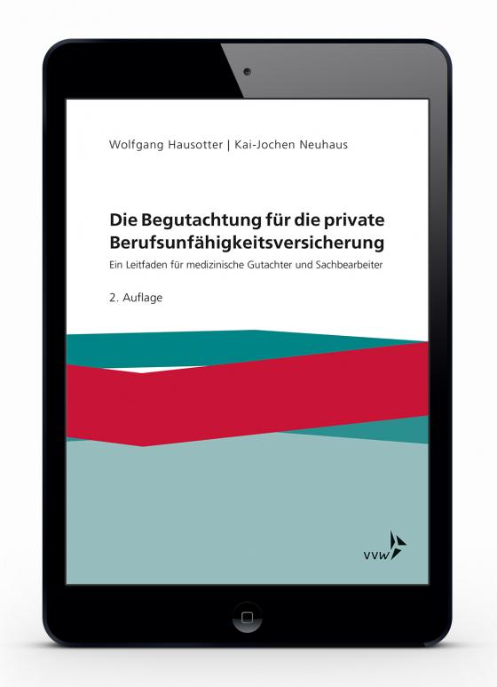 Cover-Bild Die Begutachtung für die private Berufsunfähigkeitsversicherung