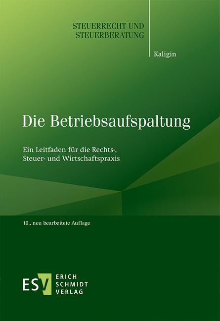 Cover-Bild Die Betriebsaufspaltung