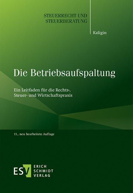 Cover-Bild Die Betriebsaufspaltung