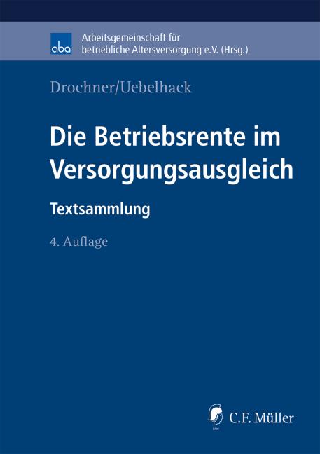 Cover-Bild Die Betriebsrente im Versorgungsausgleich