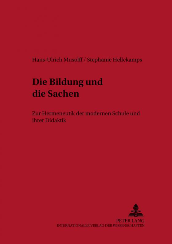 Cover-Bild Die Bildung und die Sachen