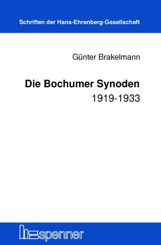 Cover-Bild Die Bochumer Synoden 1919-1933.