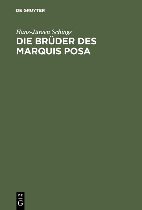 Cover-Bild Die Brüder des Marquis Posa