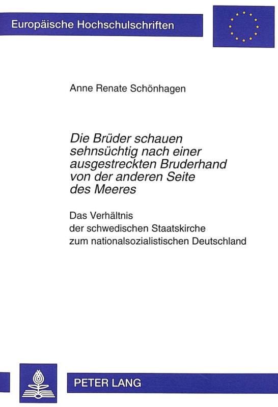 Cover-Bild «Die Brüder schauen sehnsüchtig nach einer ausgestreckten Bruderhand von der anderen Seite des Meeres»