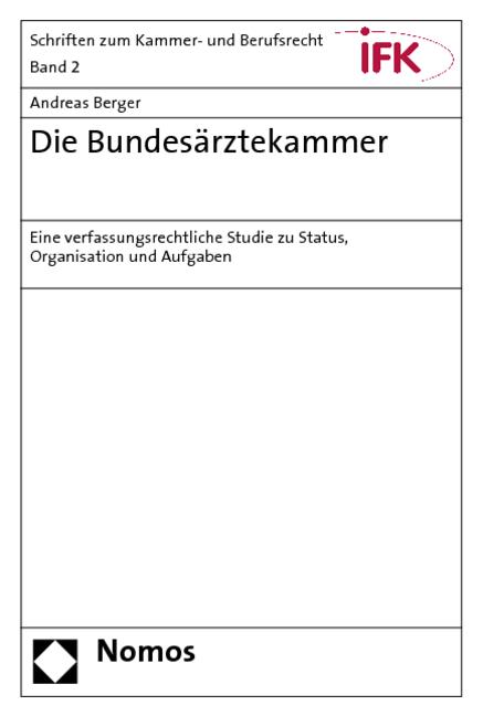 Cover-Bild Die Bundesärztekammer