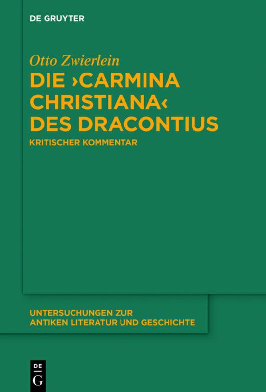 Cover-Bild Die ›Carmina christiana‹ des Dracontius