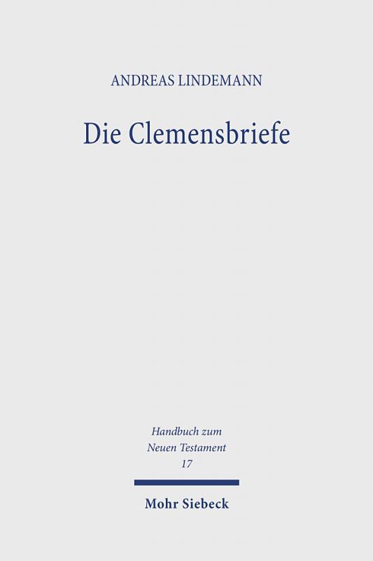 Cover-Bild Die Clemensbriefe / Die Clemensbriefe