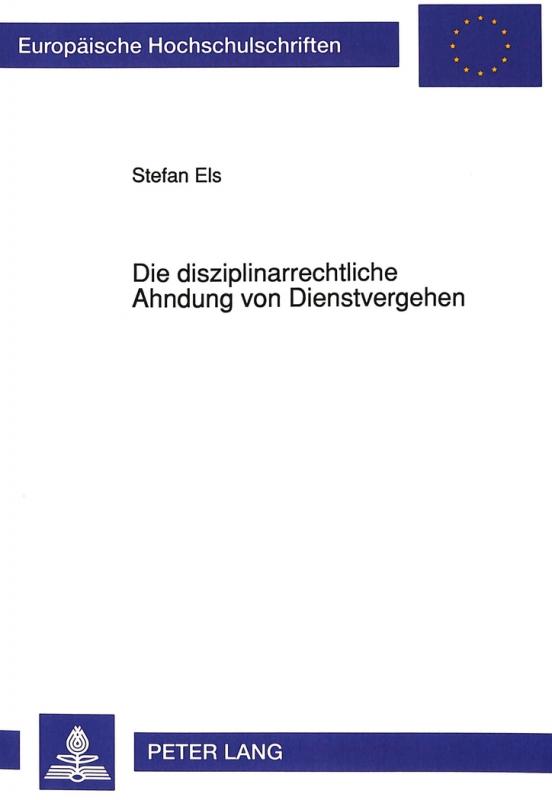 Cover-Bild Die disziplinarrechtliche Ahndung von Dienstvergehen