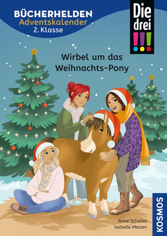 Cover-Bild Die drei !!!, Bücherhelden 2. Klasse, Adventskalender 3, Wirbel um das Weihnachts-Pony