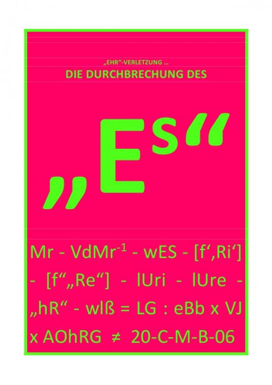 Cover-Bild DIE DURCHBRECHUNG DES „!s“ / „DIE DURCHBRECHUNG DES „Es“