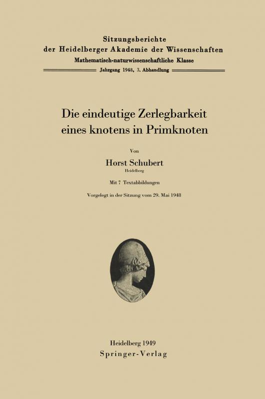 Cover-Bild Die eindeutige Zerlegbarkeit eines Knotens in Primknoten