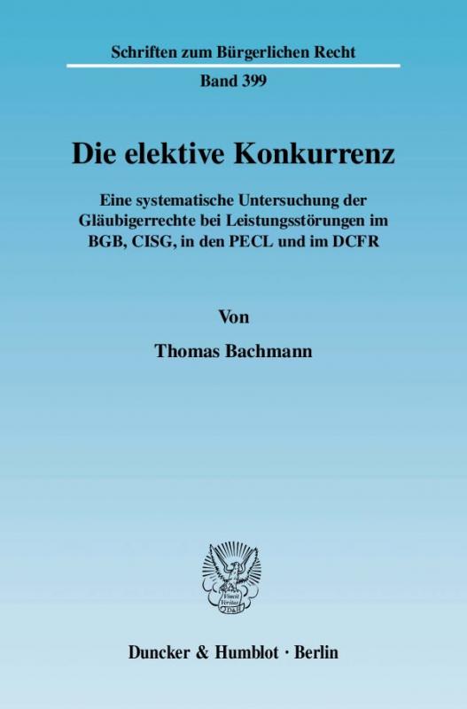 Cover-Bild Die elektive Konkurrenz.