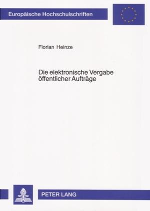 Cover-Bild Die elektronische Vergabe öffentlicher Aufträge