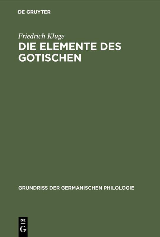 Cover-Bild Die Elemente des Gotischen