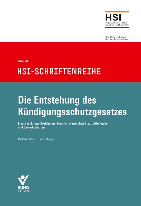 Cover-Bild Die Entstehung des Kündigungsschutzgesetzes