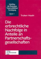 Cover-Bild Die erbrechtliche Nachfolge in Anteile an Partnerschaftsgesellschaften