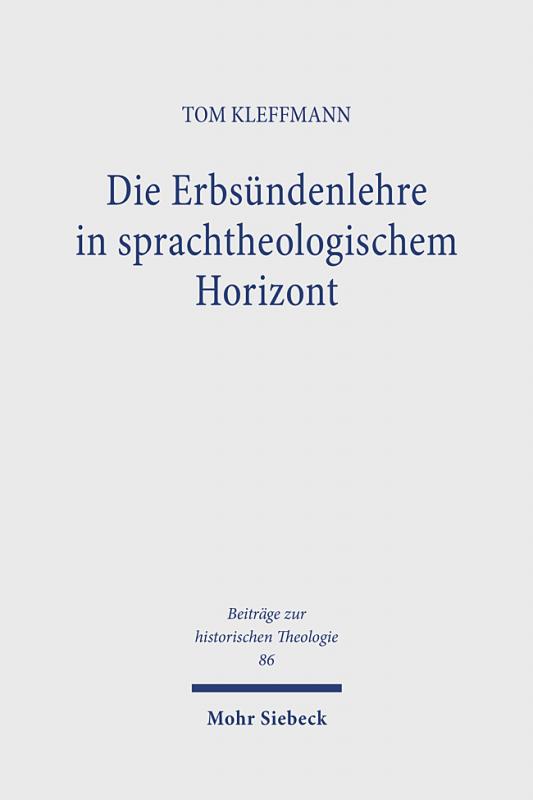Cover-Bild Die Erbsündenlehre in sprachtheologischem Horizont