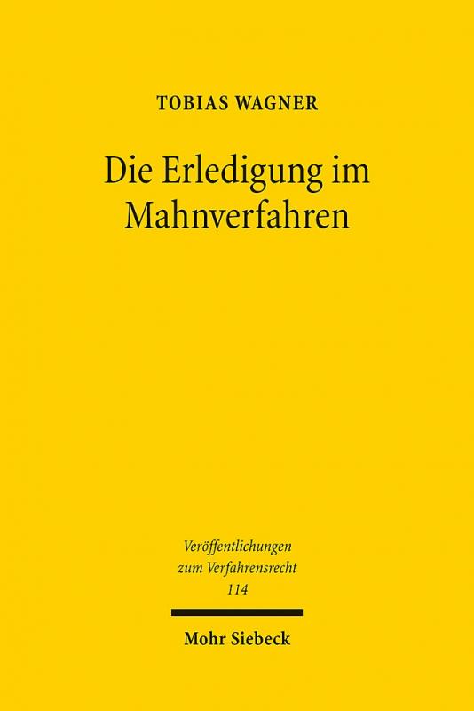 Cover-Bild Die Erledigung im Mahnverfahren