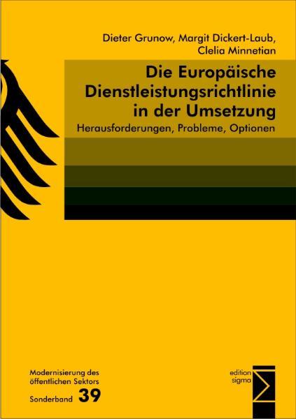 Cover-Bild Die Europäische Dienstleistungsrichtlinie in der Umsetzung