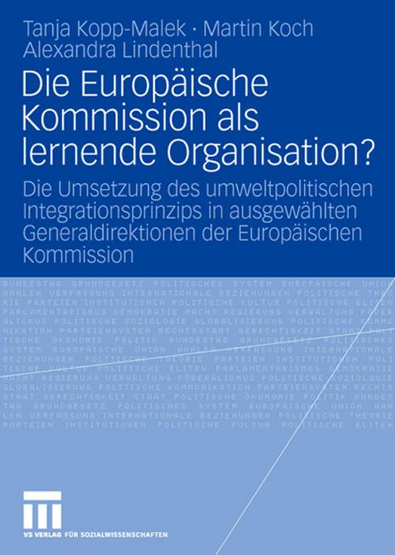 Cover-Bild Die Europäische Kommission als lernende Organisation?