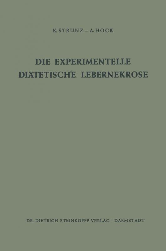 Cover-Bild Die Experimentelle Diätetische Lebernekrose