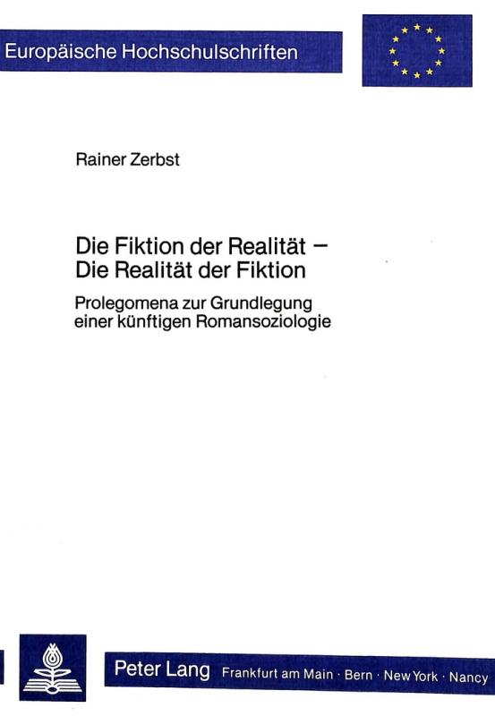 Cover-Bild Die Fiktion der Realität - Die Realität der Fiktion