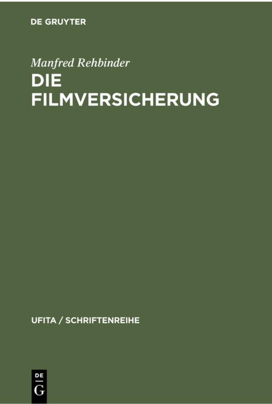 Cover-Bild Die Filmversicherung