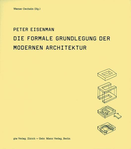 Cover-Bild Die formale Grundlegung der modernen Architektur