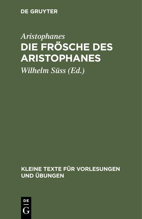 Cover-Bild Die Frösche des Aristophanes