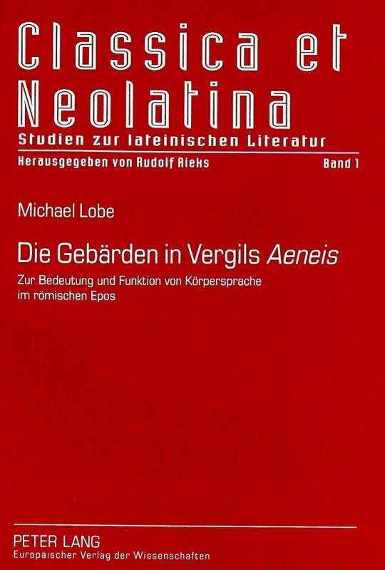 Cover-Bild Die Gebärden in Vergils «Aeneis»
