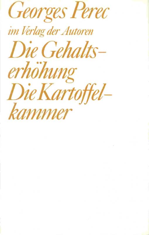 Cover-Bild Die Gehaltserhöhung /Die Kartoffelkammer