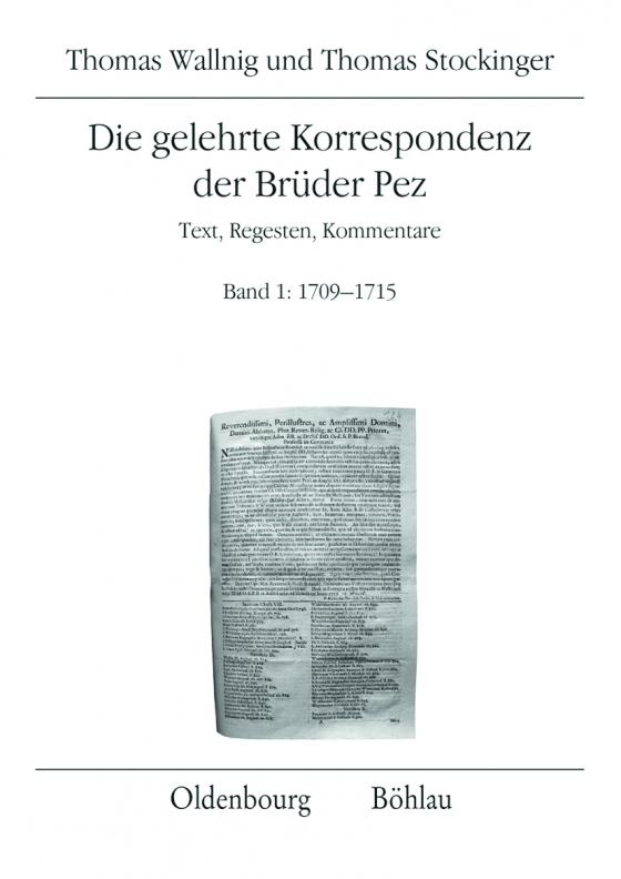 Cover-Bild Die gelehrte Korrespondenz der Brüder Pez