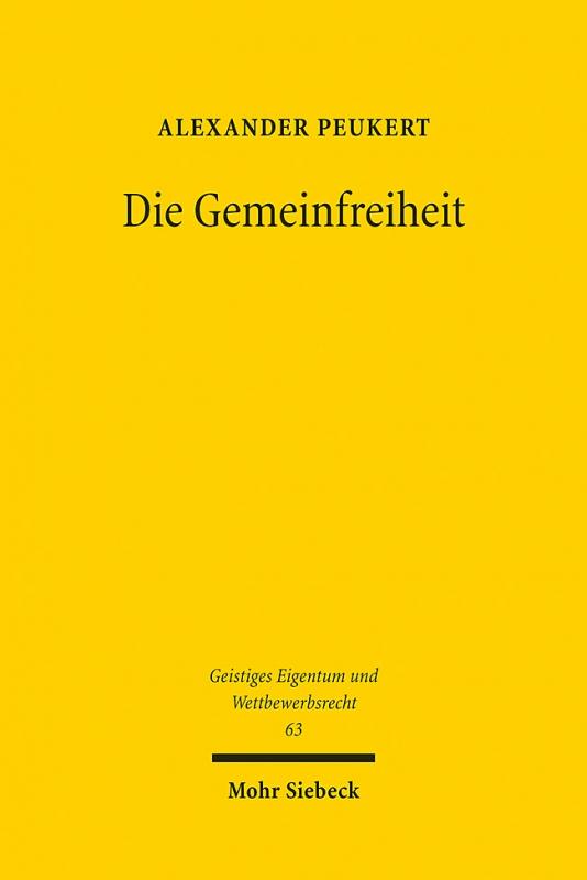 Cover-Bild Die Gemeinfreiheit