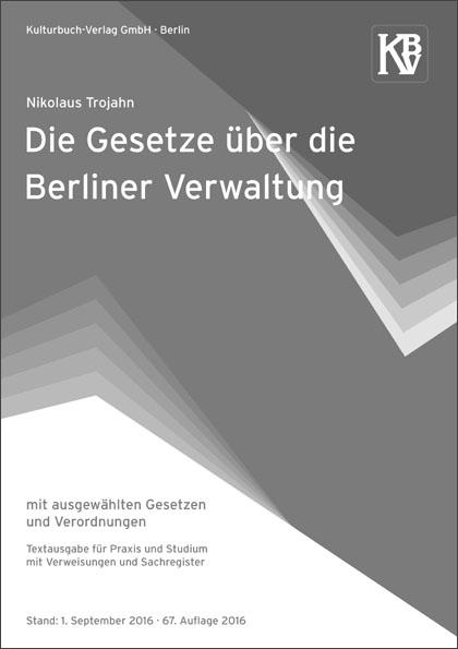 Cover-Bild Die Gesetze über die Berliner Verwaltung