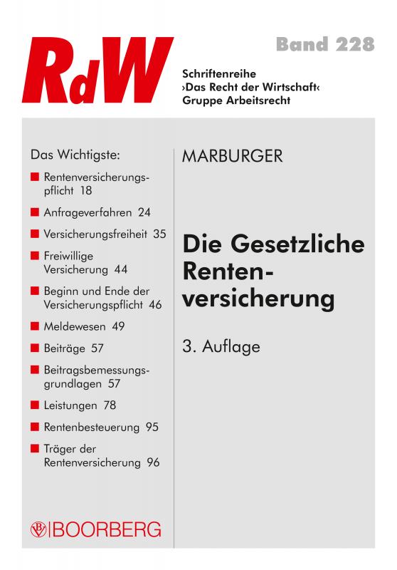 Cover-Bild Die Gesetzliche Rentenversicherung