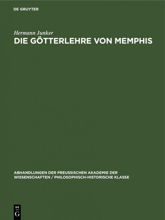 Cover-Bild Die Götterlehre von Memphis