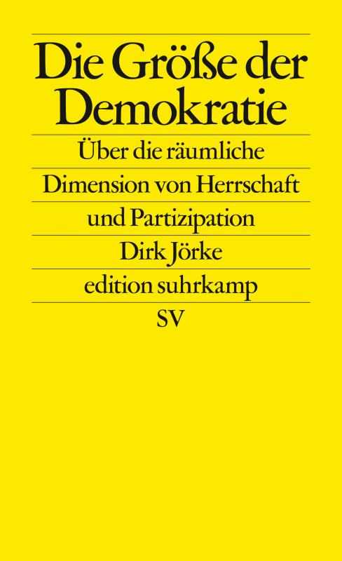 Cover-Bild Die Größe der Demokratie