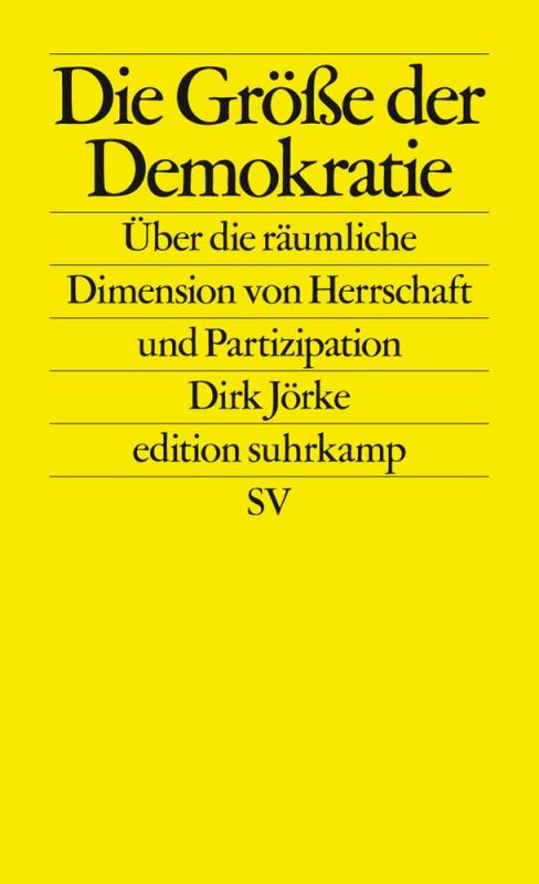 Cover-Bild Die Größe der Demokratie