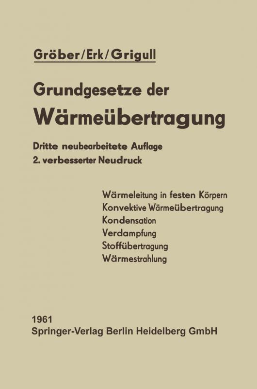 Cover-Bild Die Grundgesetze der Wärmeübertragung